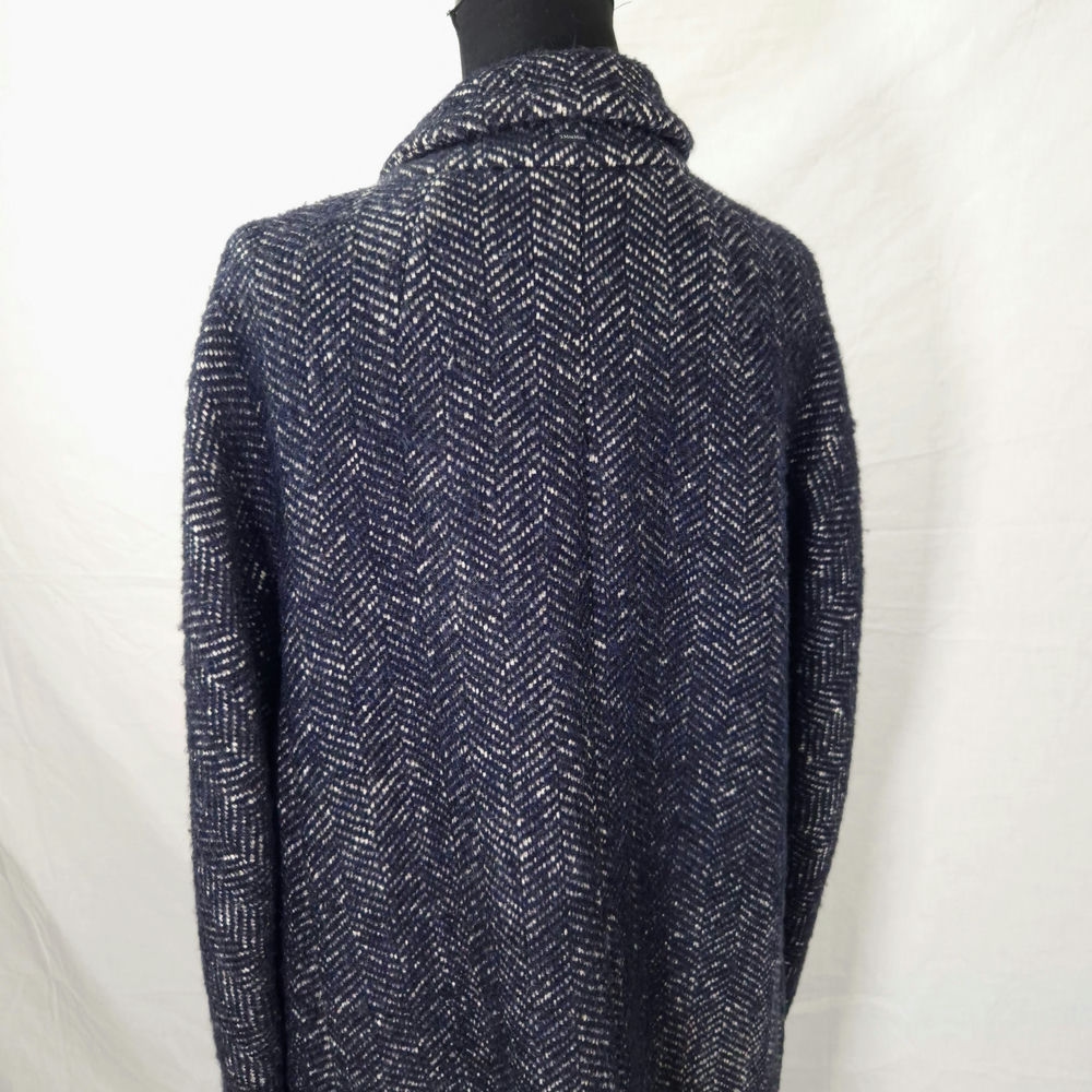 cappotto blu donna in lana