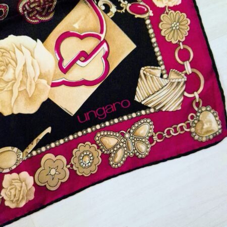 Emanuel Ungaro foulard in seta vintage 1990s