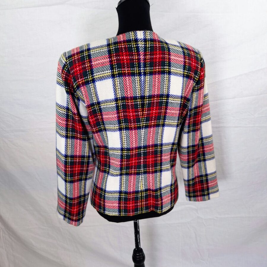 Giacca scozzese sartoriale vintage 1990s