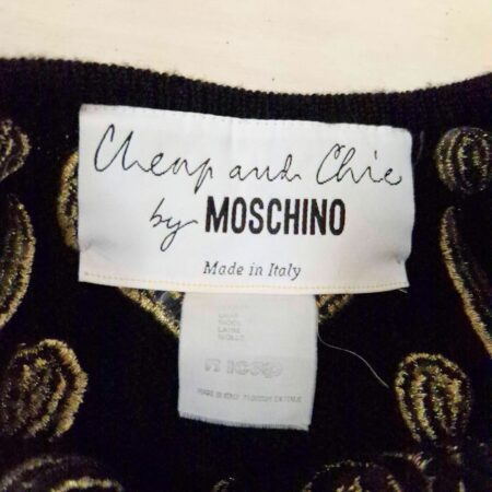 Moschino cardigan con punti interrogativi