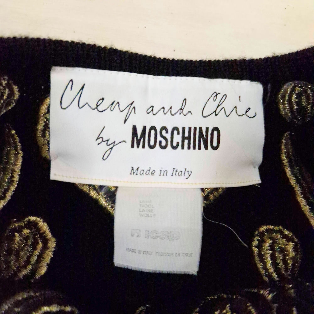 Moschino cardigan con punti interrogativi