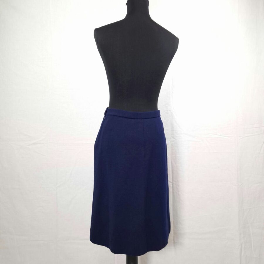 blue skirt YSL