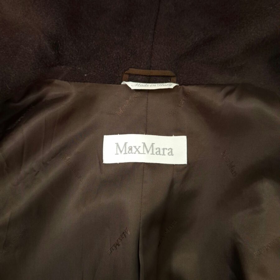 Max Mara cappotto oversize marrone in lana e cachemire