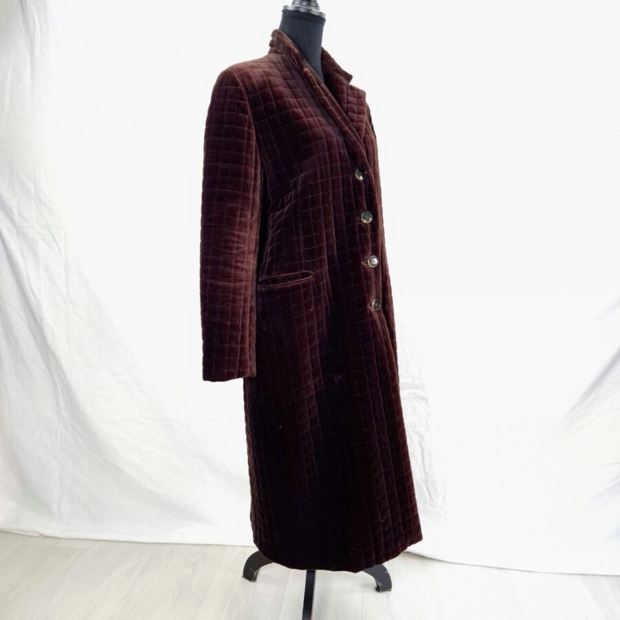 velvet brown coat