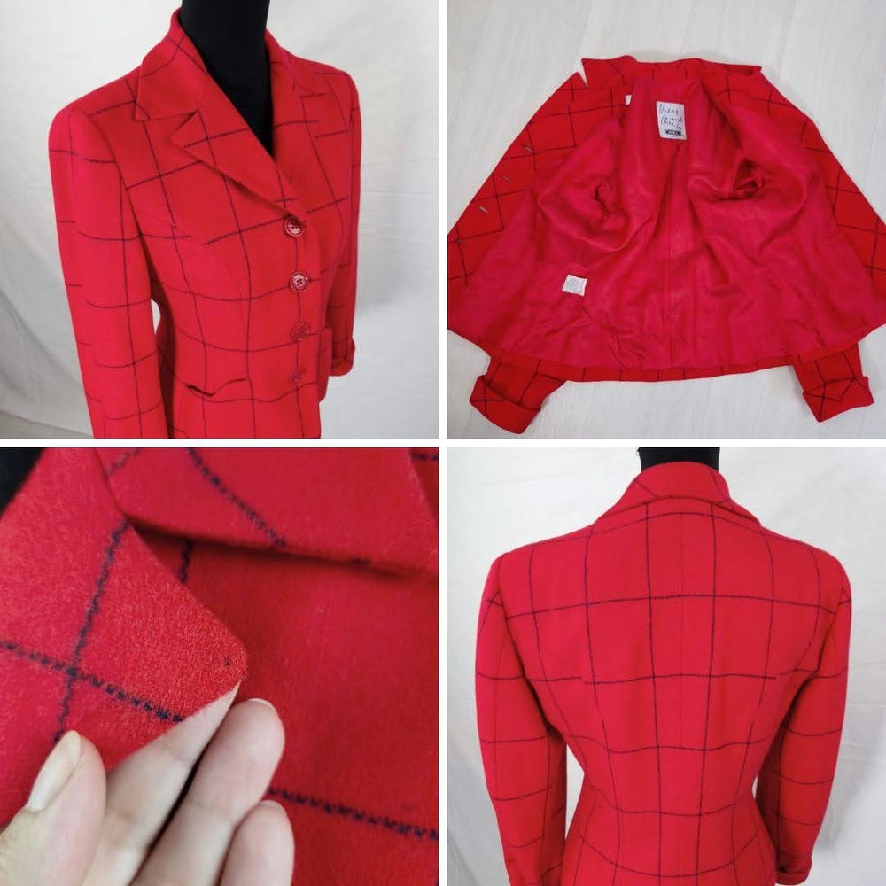 giacca rossa vintage