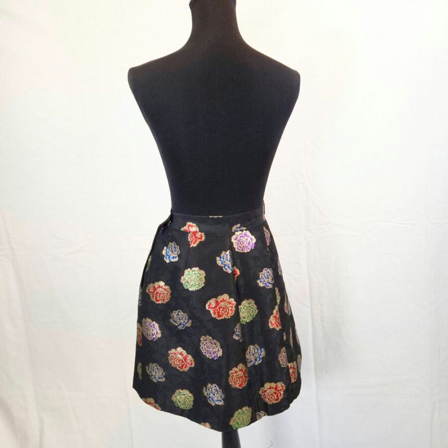Gonna glamour broccata vintage 1990s