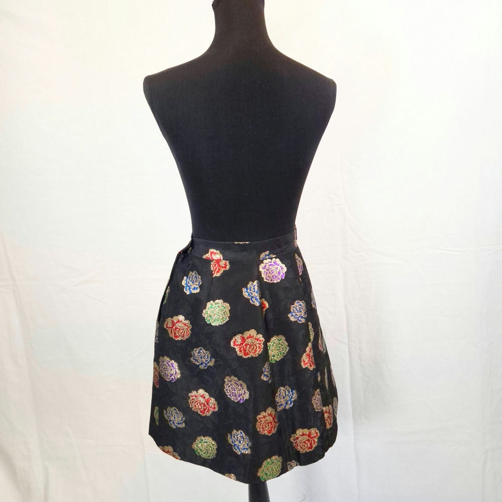 Gonna glamour broccata vintage 1990s