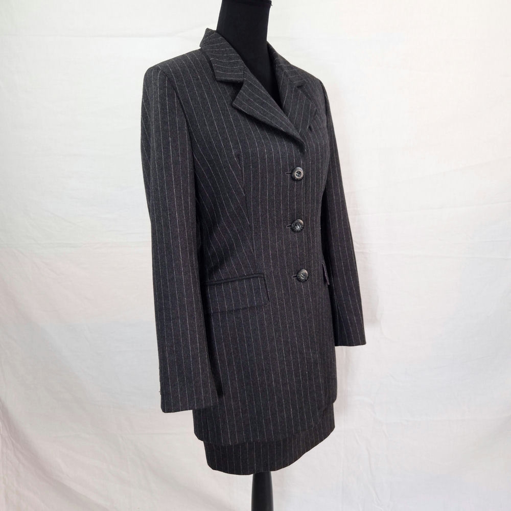 vintage pinstriped suit