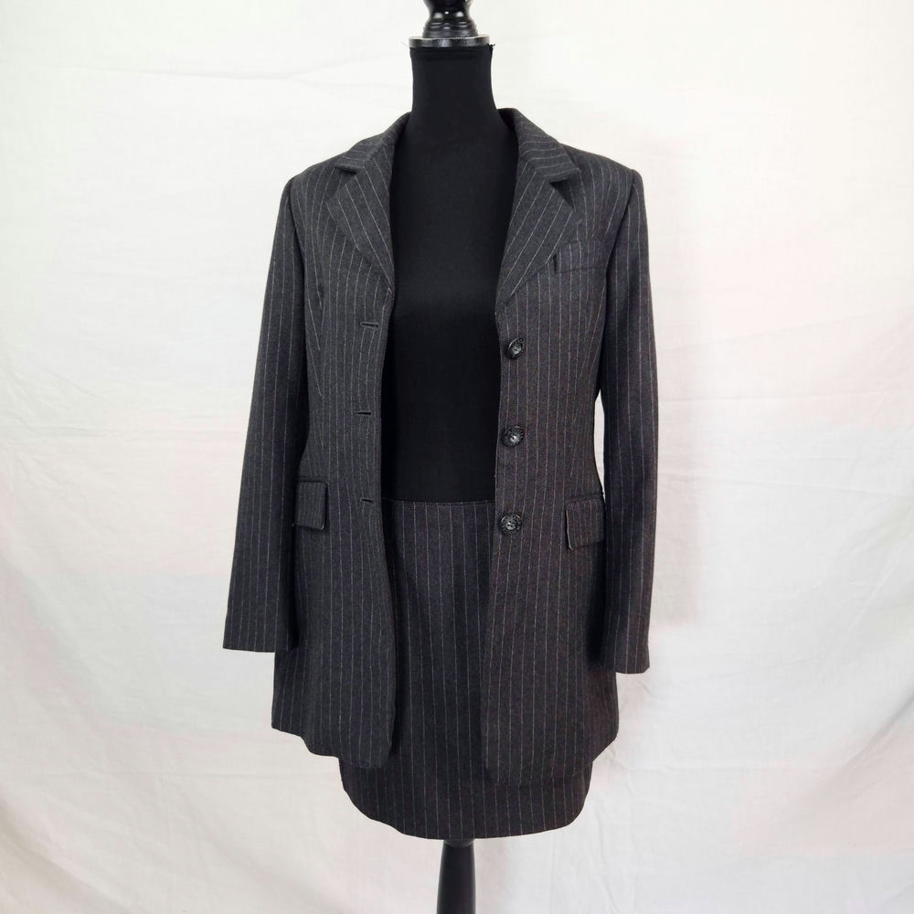 tailleur gessato vintage