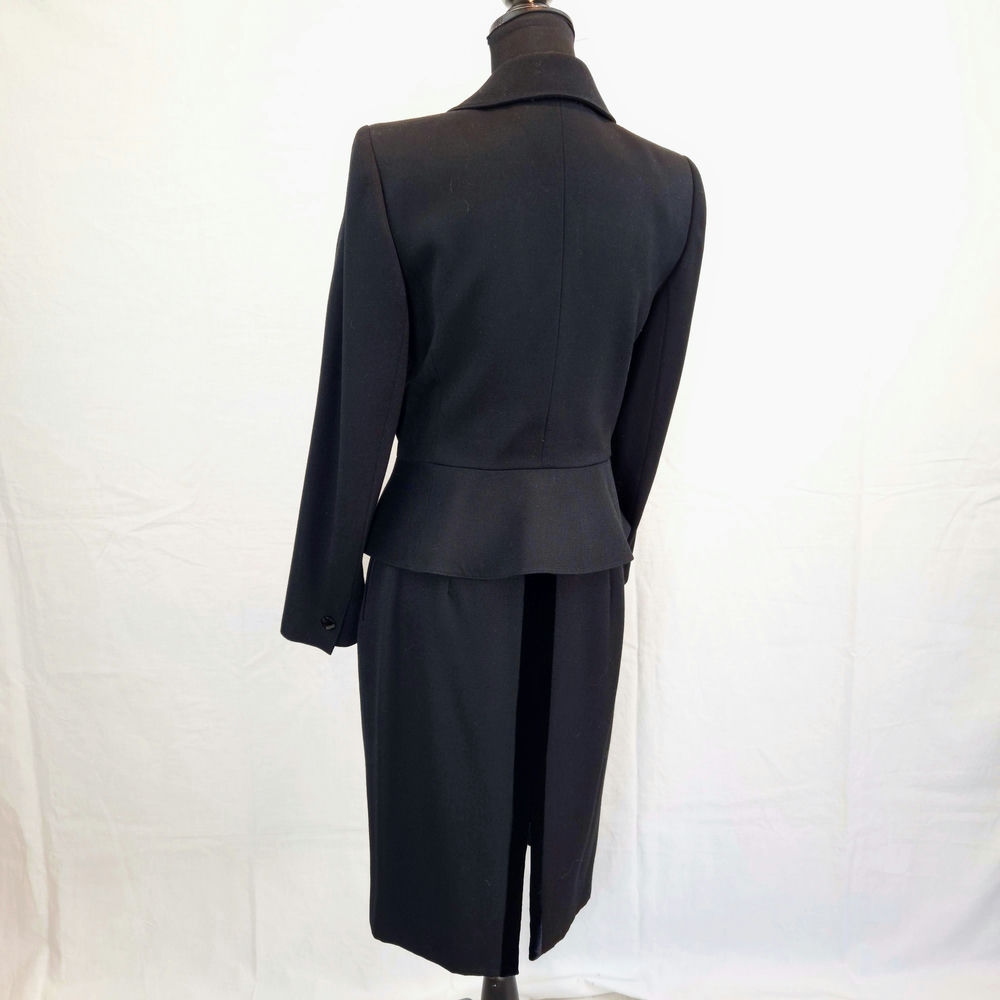 tailleur gonna nero vintage anni 90