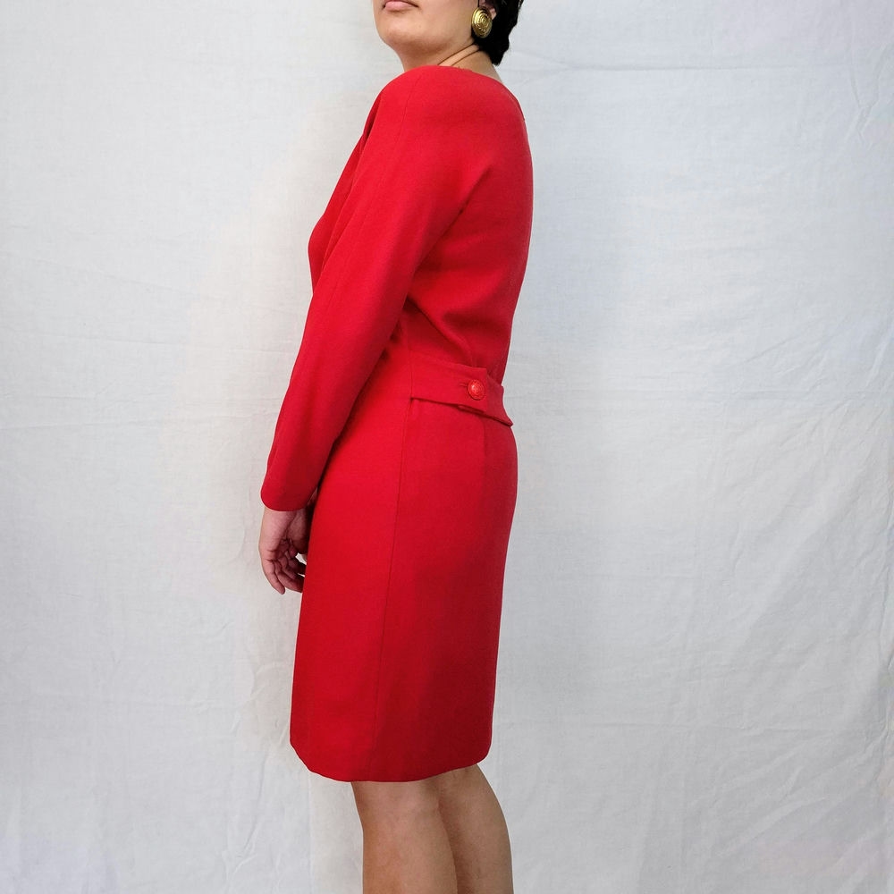 abito rosso elegante