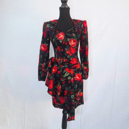 Vestito Ungaro a fiori in lana