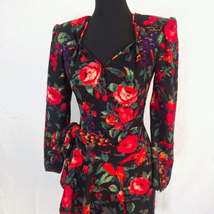 Vestito Ungaro a fiori in lana - immagine 2