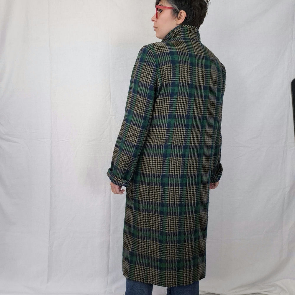 tartan maxi coat