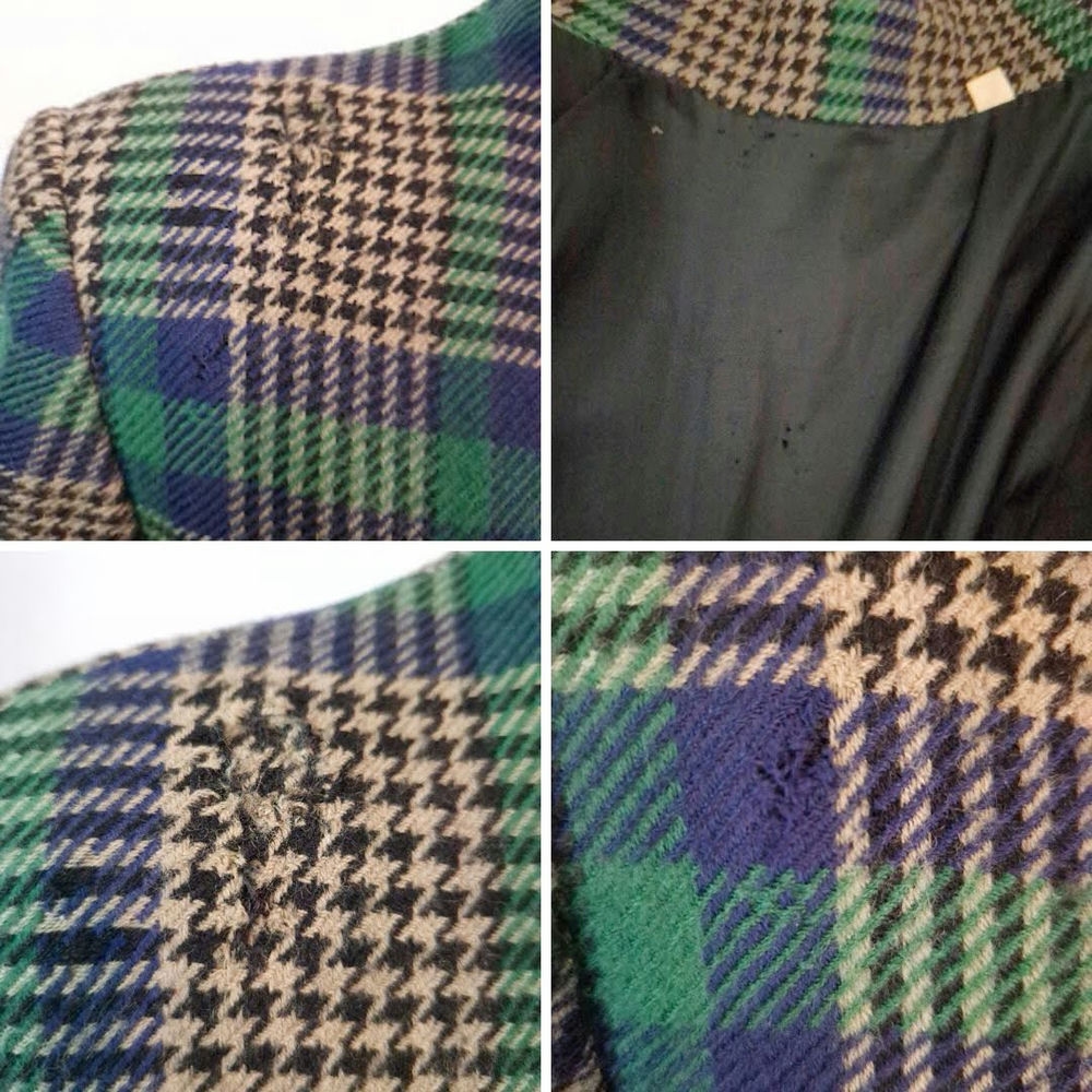 cappotto tartan vintage