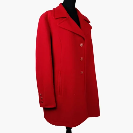 Cappotto rosso donna Byblos vintage