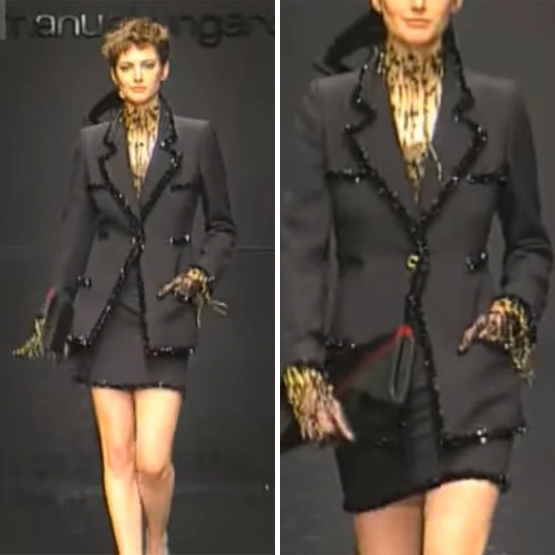 Emanuel Ungaro Parallele tailleur gonna nero