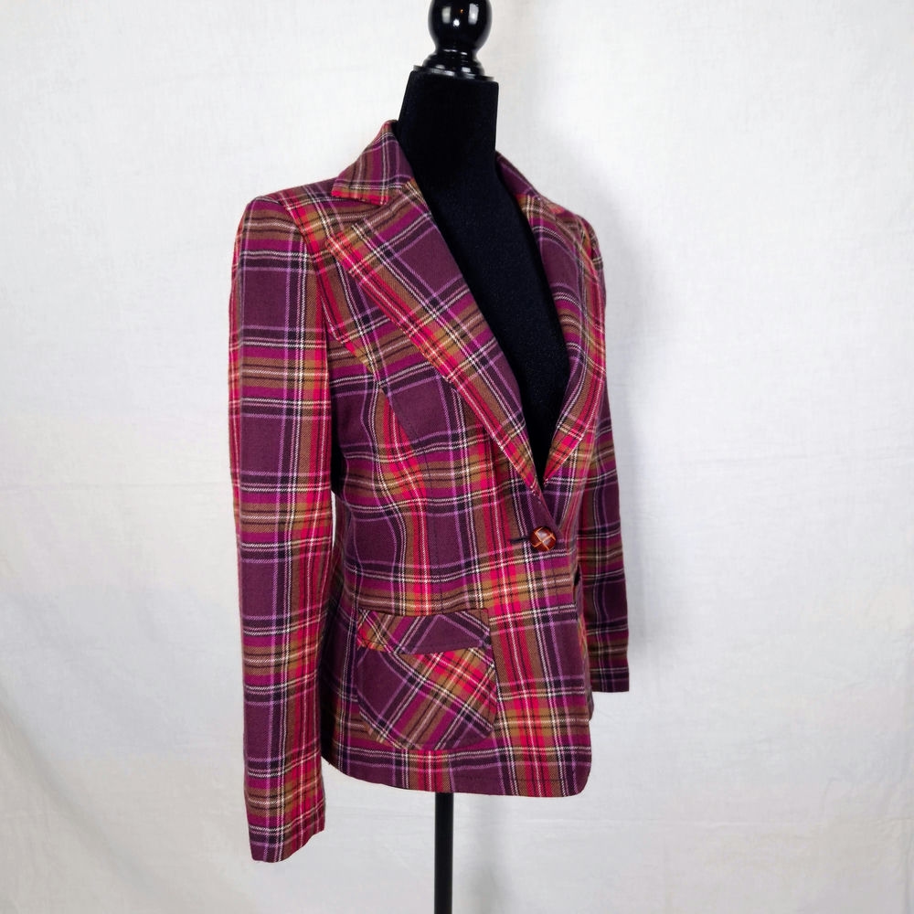 giacca scozzese vintage