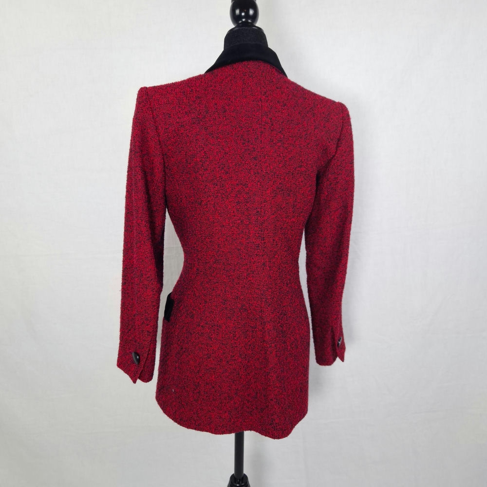 ysl giacca lana e velluto