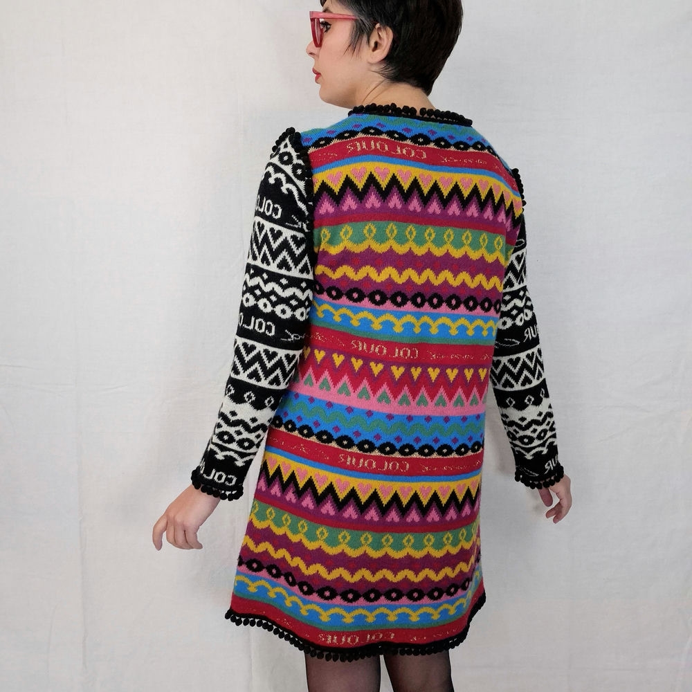 vestito anni '80 in lana