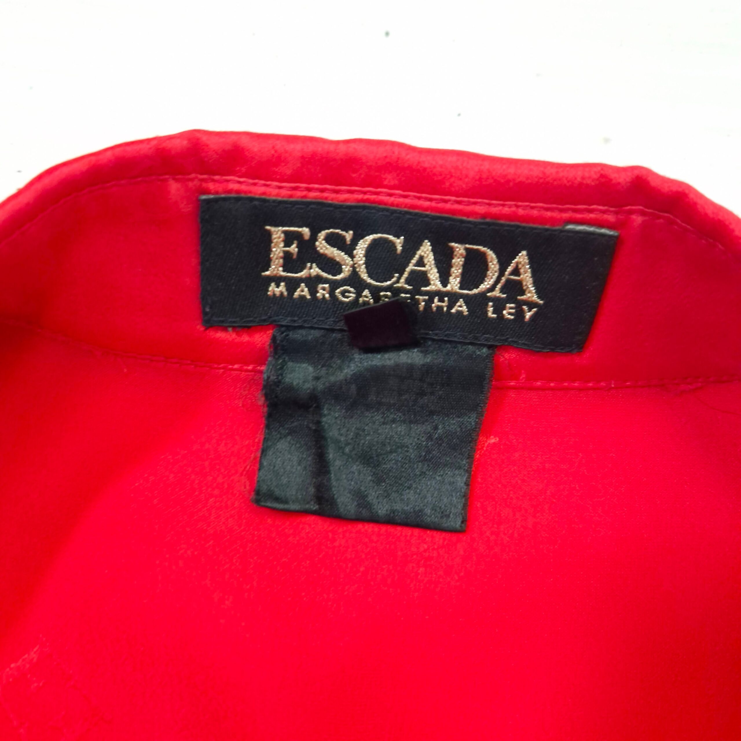Escada camicia rossa seta