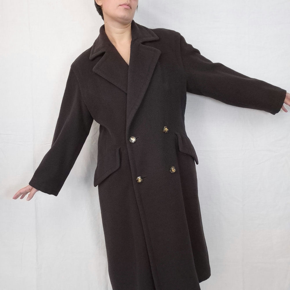 cappotto marrone oversize