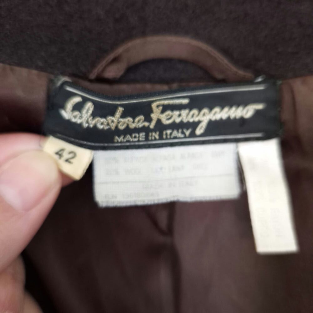 Salvatore Ferragamo maxi cappotto in alpaca