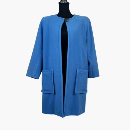 Cappotto azzurro YSL vintage 1992