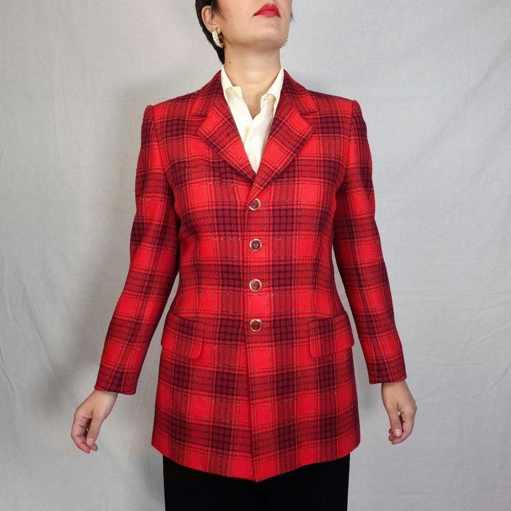 giacca scozzese da donna