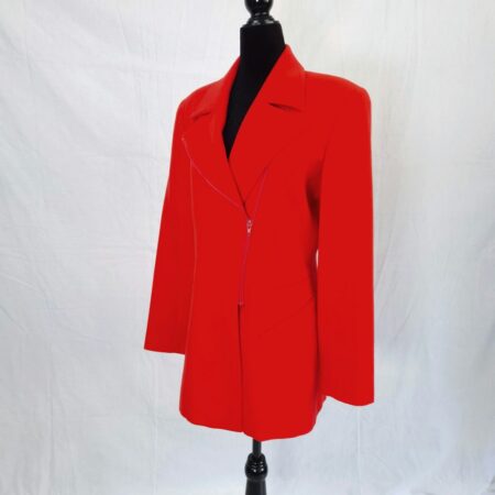 giacca rossa claude montana