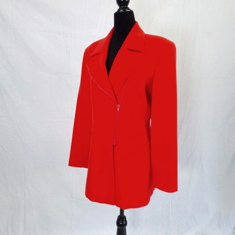 giacca rossa claude montana