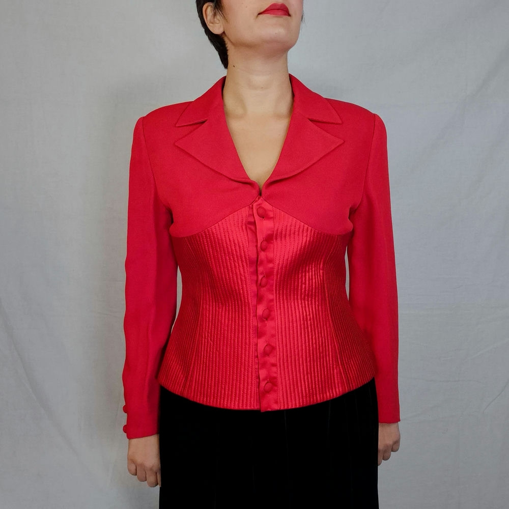 Valentino giacca rossa elegante da donna - immagine 2