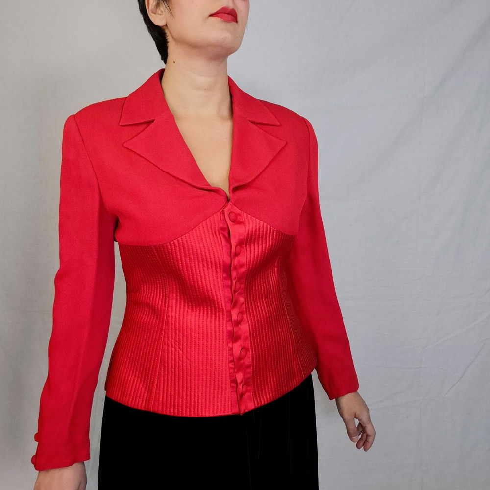 Valentino giacca rossa elegante da donna - immagine 3