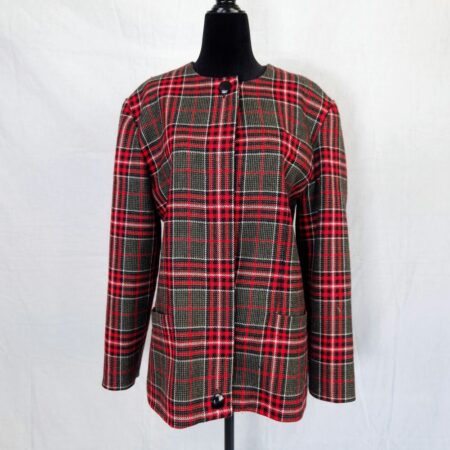 giacca scozzese elegante