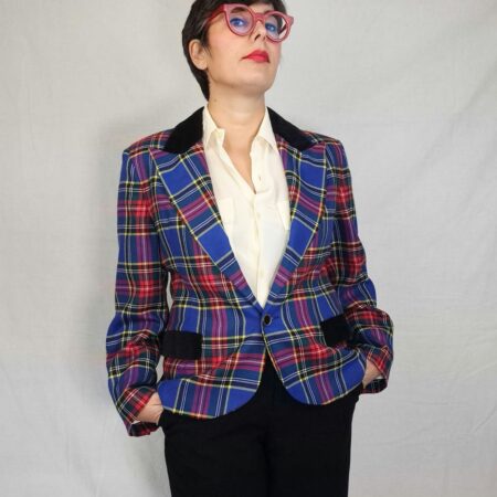 Giacca tartan 1990s Oliver by Valentino Garavani