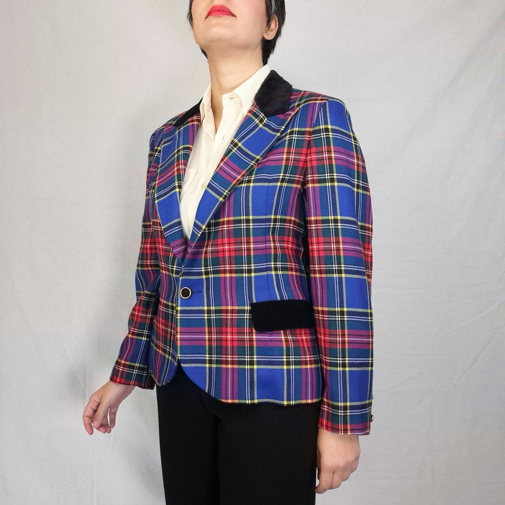 blazer tartan scozzese