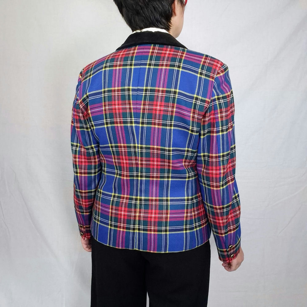blazer tartan