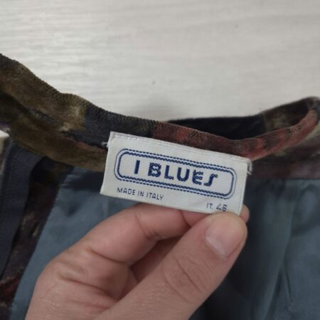 Gonna in velluto a fiori anni '80 I Blues