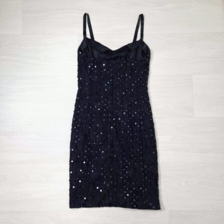Ungaro Paris slipdress nero con paillettes