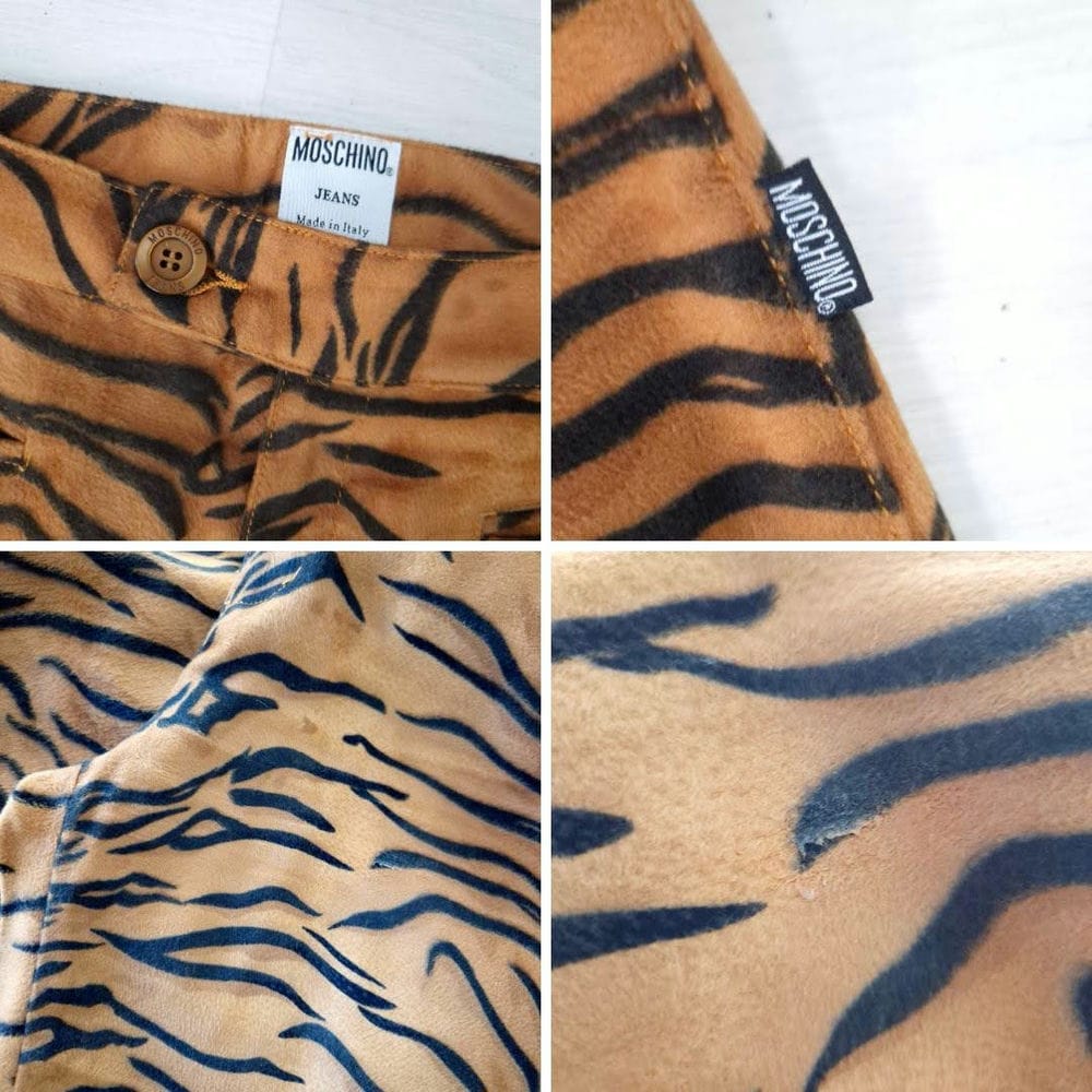 Moschino tailleur animalier tigrato 1990s - immagine 7