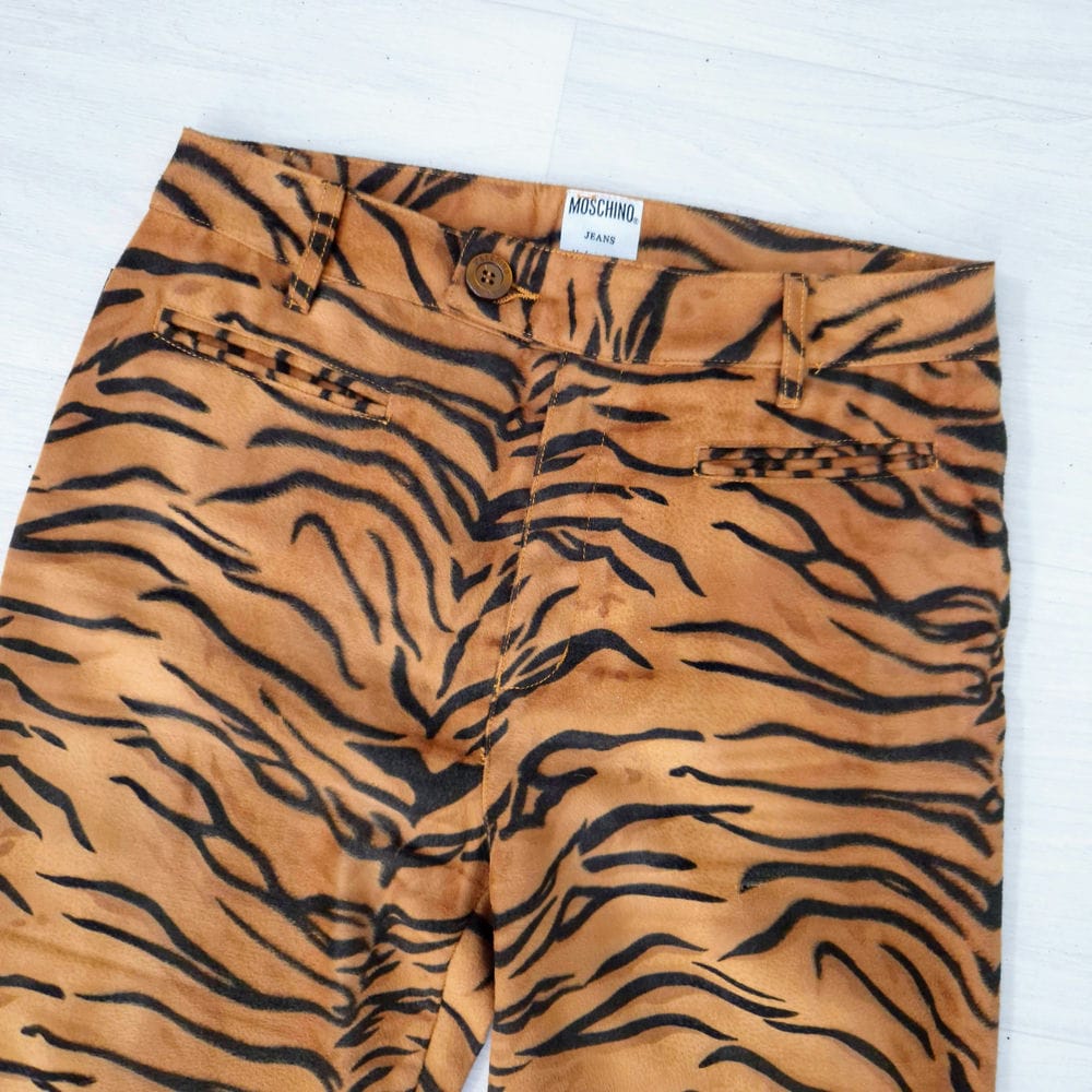 Moschino tailleur animalier tigrato 1990s - immagine 5