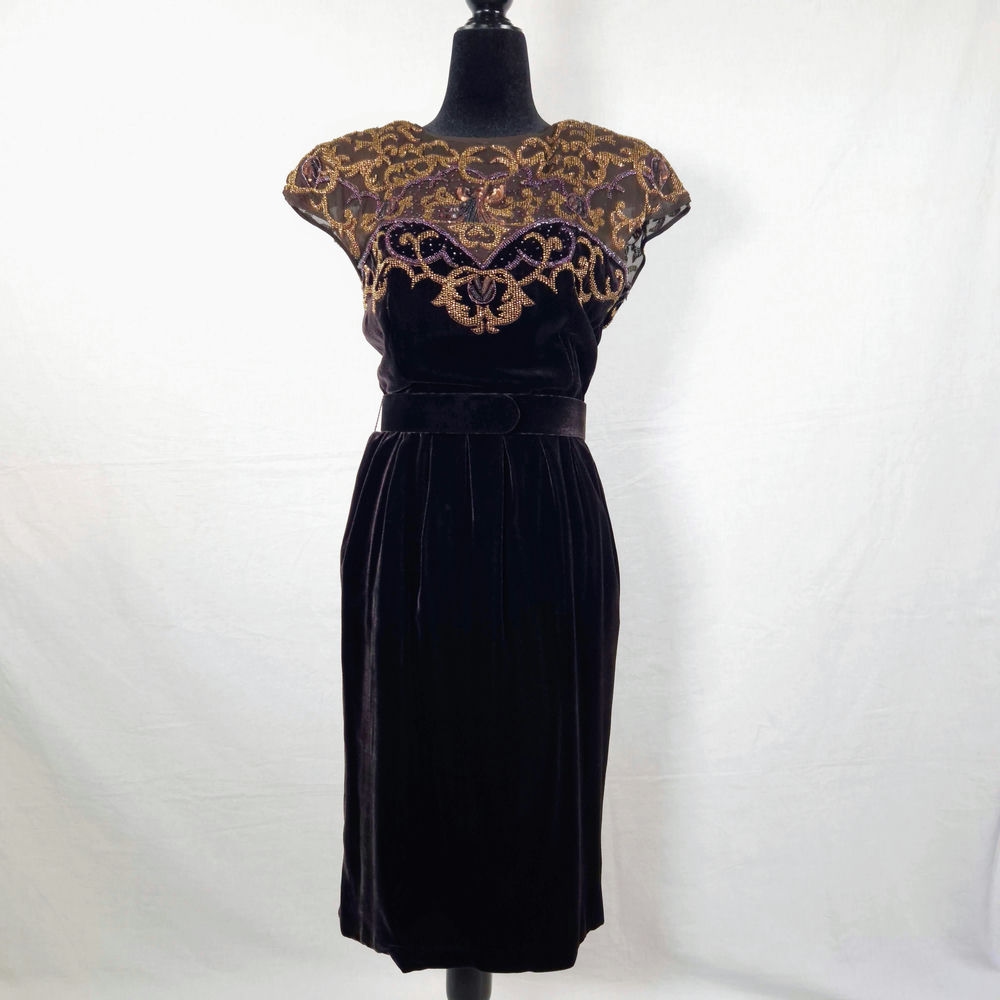 vestito marrone elegante