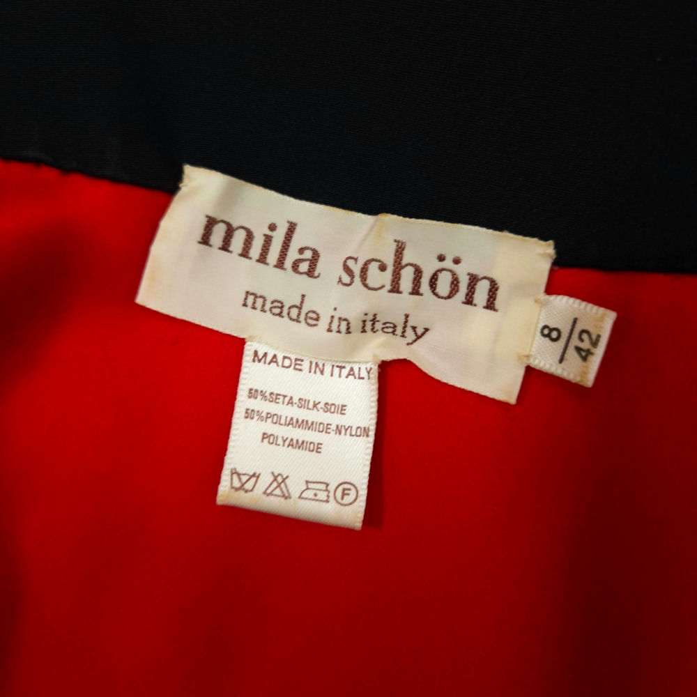 Mila Schon vintage giacca goffrata