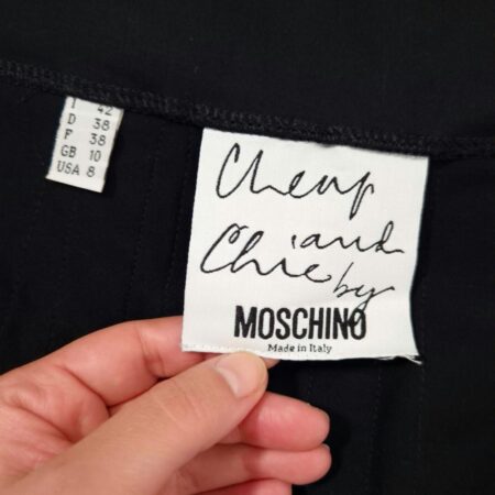 Moschino vintage 1990s completo natalizio grigio verde e rosso