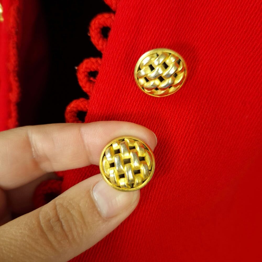 Valentino Miss V bolero rosso anni '80 - immagine 5