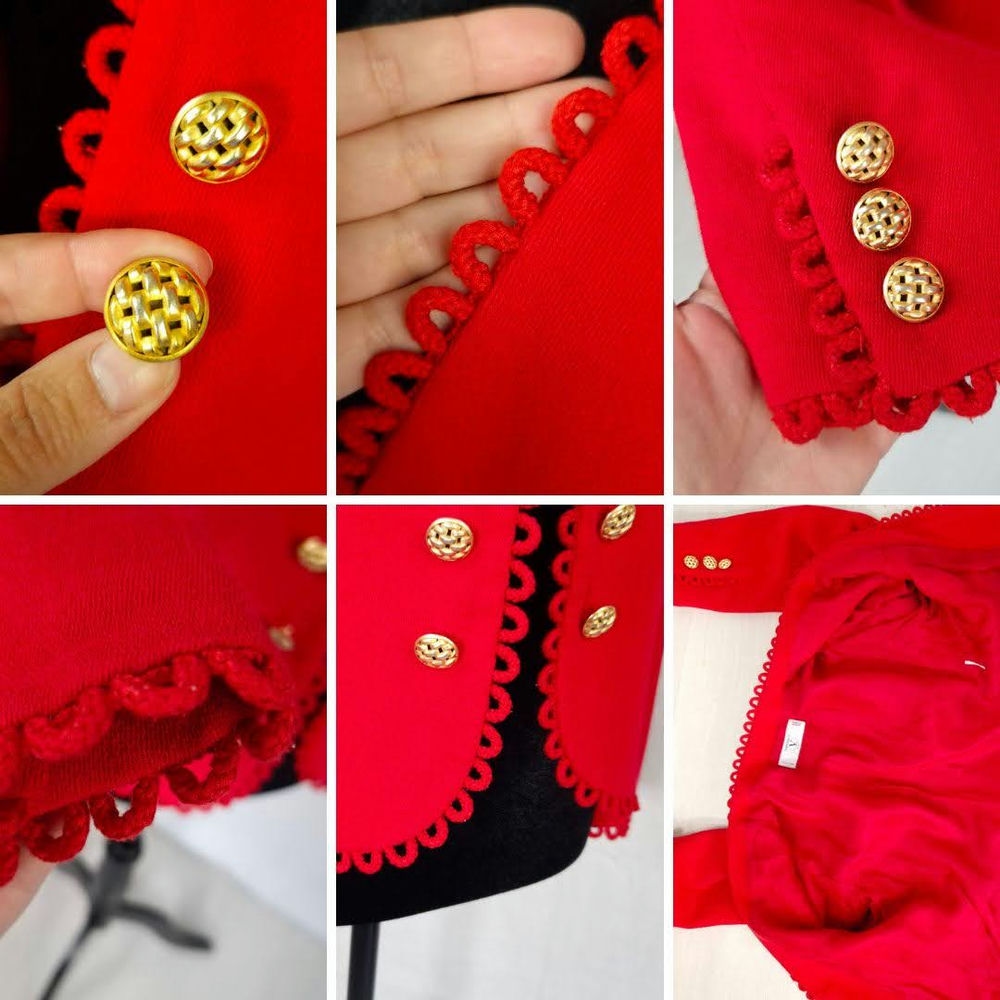 Valentino Miss V bolero rosso anni '80 - immagine 8