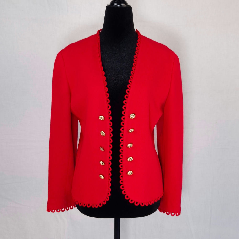 Valentino Miss V bolero rosso anni '80 - immagine 6
