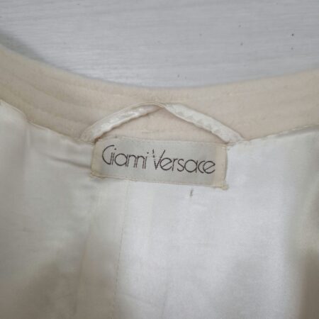 Gianni Versace cappotto bianco anni '80