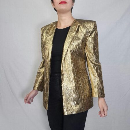 Genny giacca oro in lurex vintage 80s