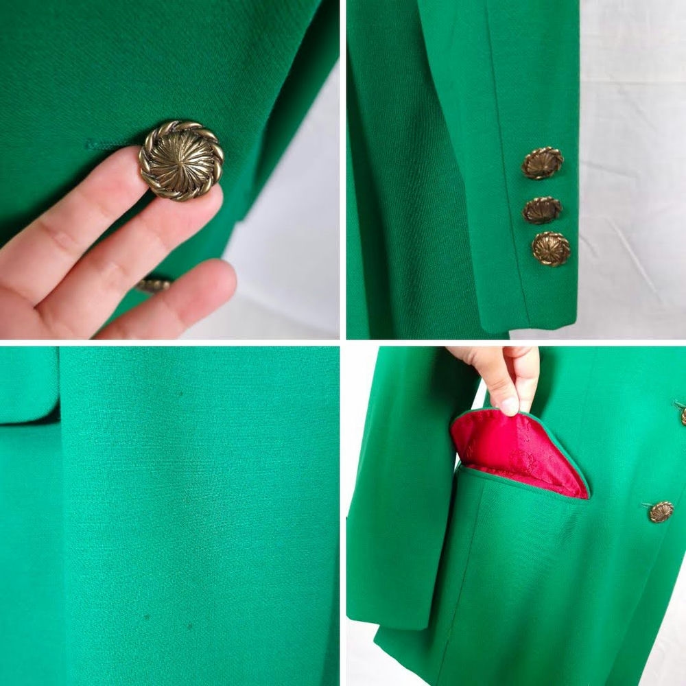 Moschino Cheap and Chic giacca verde in lana 1990s - immagine 7